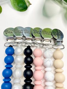 Soother Clip | Avery | Pearl