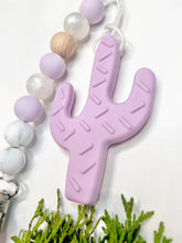 Load image into Gallery viewer, Teething Clip | Cactus | Purple
