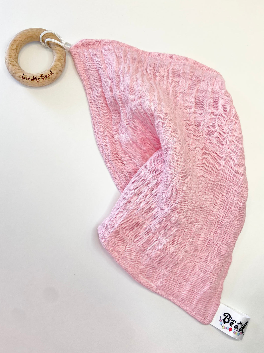 Teething/Paci Blanket | Baby Pink