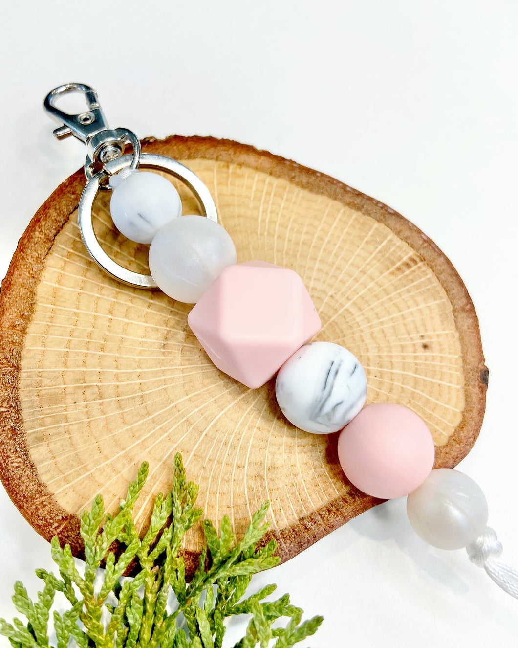 Jewelled Keychain | Soft Pink