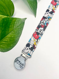 Fabric Soother Clip | Mickey