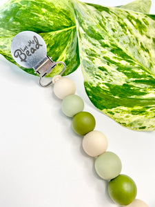 Soother Clip | Blake | Green + Wheat