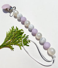 Load image into Gallery viewer, Soother Clip | Blake | Purple + Pearl
