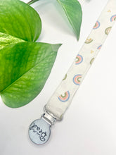 Load image into Gallery viewer, Fabric Soother Clip | Rainbow

