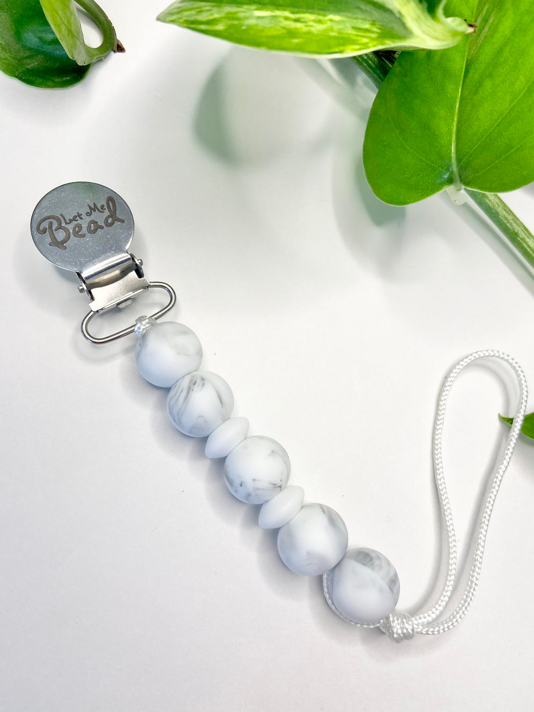 Soother Clip | Avery | Marble