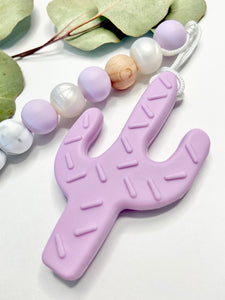 Teething Clip | Cactus | Purple