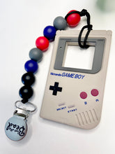Load image into Gallery viewer, Teething Clip | Gameboy | Grey
