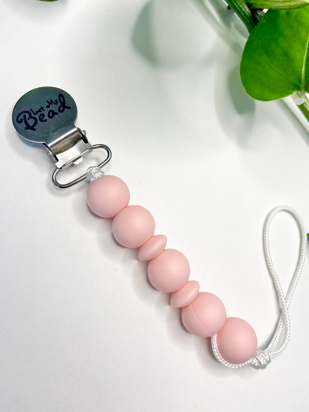 Soother Clip | Avery | Soft Pink